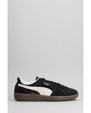PUMA Sneakers Palermo in Camoscio e Tessuto Nero - Grigio
