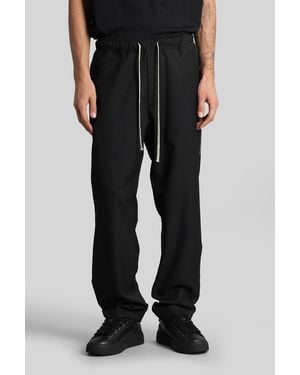 State of Order Buffalo Zip Pants In Black Wool