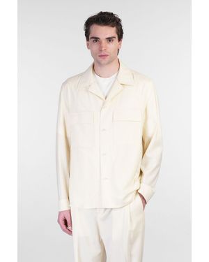 BRIGLIA John Casual Jacket In Beige Wool - Natural