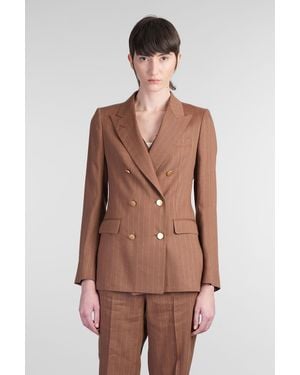 Tagliatore 0205 T-parigi10bad In Brown Silk