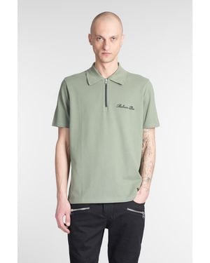 Balmain Polo in Cotone Verde