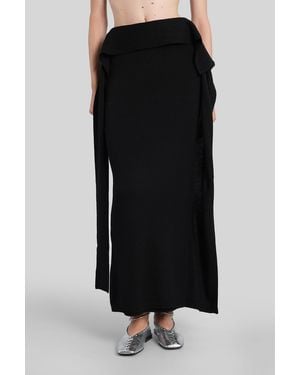 Entire studios Tier Skirt Skirt In Black Wool