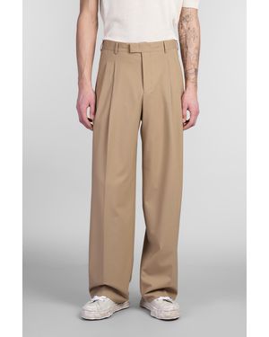 A PAPER KID Pantalone in Lana Beige - Neutro