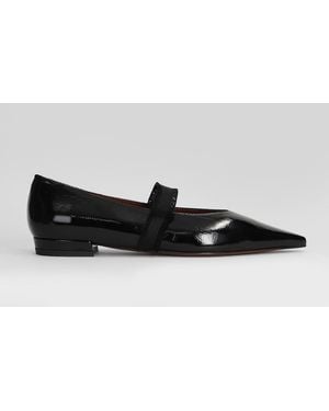 Festa Elior Ballet Flats In Black Leather - Gray