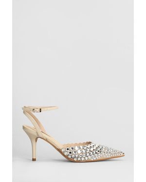 Werner Decollete in Pelle Beige - Bianco