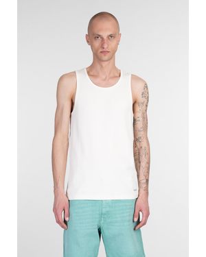 AMISH Canotta in Cotone Bianco