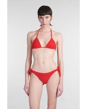 Laneus Beachwear In Red Viscose