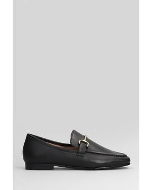 Bibi Lou Loafers In Black Leather - Gray