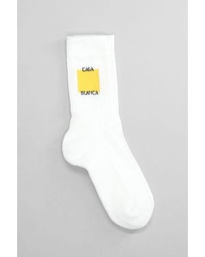 CASABLANCA Calzini in Cotone Bianco