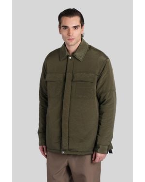 Oamc Peacemaker Casual Jacket In Green Polyamide