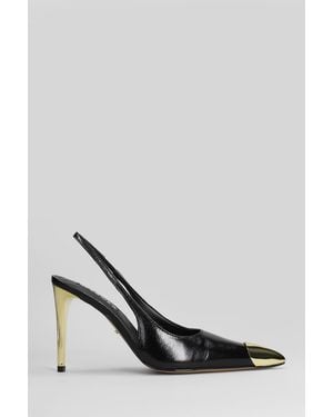 Werner Decollete in Pelle Nera - Nero