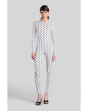 Marine Serre Recycled Polyamide Printed Jumpsuit - Gray