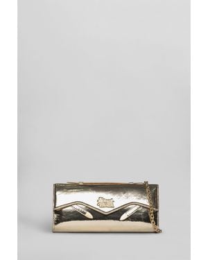 Secret Pon-pon Pochette Sparkilg clutch in Pelle Oro - Multicolore