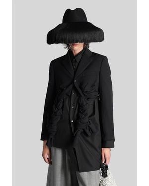 Comme des Garçons Blazer In Black Wool