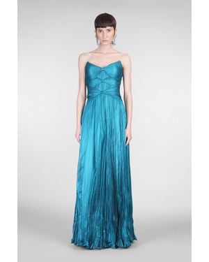 IRIS SERBAN Abito donna Star in Seta Blu