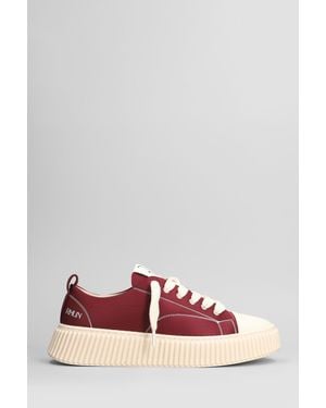 Rhun Sneakers Nylon in Nylon Bordeaux - Rosso