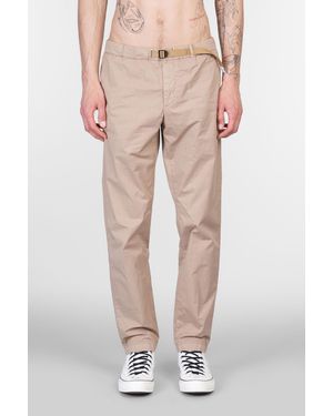White Sand Pants In Beige Cotton - Natural