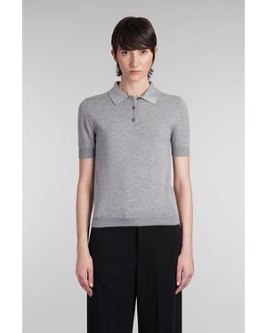 Blumarine Polo in Lana Grigia - Grigio