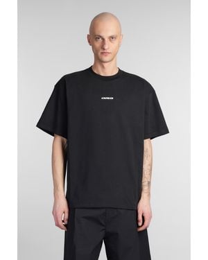 A PAPER KID T-Shirt in Cotone Nero