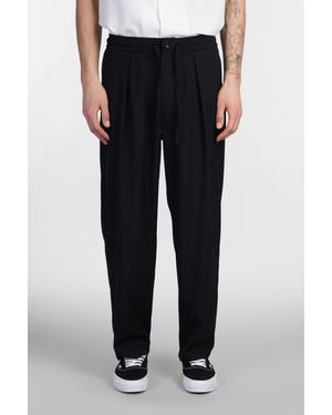 Attachment Pantalone in Lana Nera - Nero