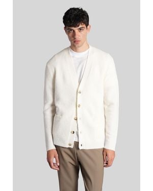 Ballantyne Cardigan In Beige Wool - White