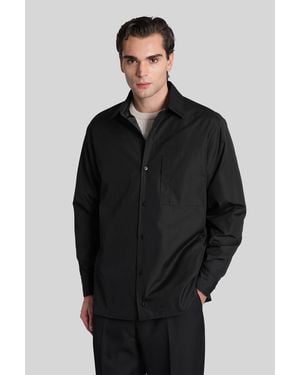 Costumein Ethan Casual Jacket In Black Cotton