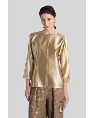 Giorgio Armani Blusa in Seta Oro - Neutro