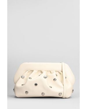 THEMOIRÈ Bios Beads Clutch In Beige Faux Leather - Natural