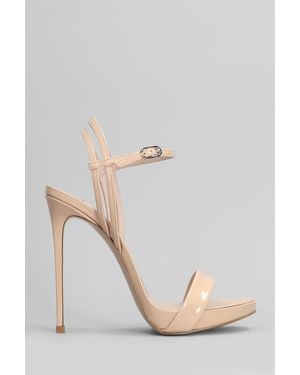 Le Silla Sandali Gwen in Vernice Cipria - Multicolore