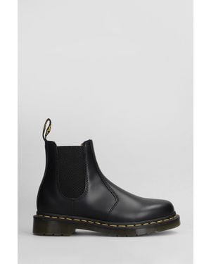 Dr. Martens 2976 Ys Combat Boots In Black Leather
