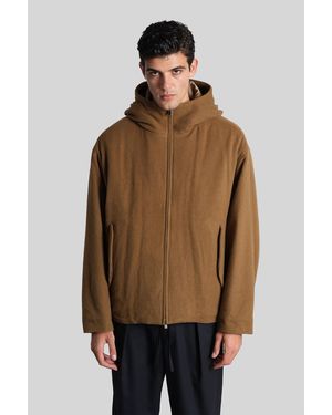 Attachment Casual Jacket In Camel Wool - Brown