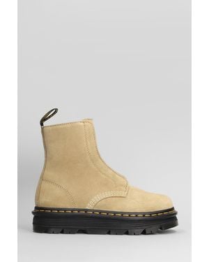 Dr. Martens Zebzag Lace Less Combat Boots - Natural