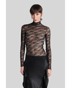Courreges Topwear In Black Polyester