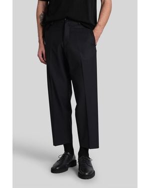 Michael Coal Mc Roland Pants In Black Wool