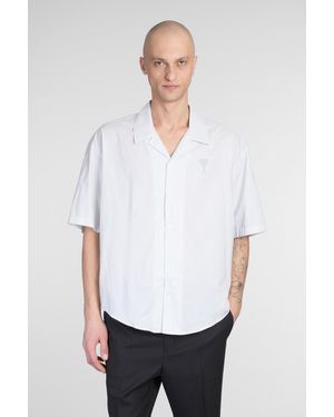 Ami Paris Camicia in Cotone Bianco