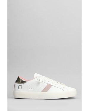 Date Sneakers Hill Low in Pelle Bianca - Bianco