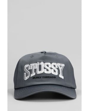 Stussy Hats In Gray Satin