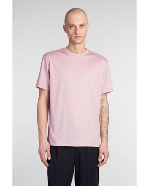 Giorgio Armani T-Shirt in Cotone Rosa