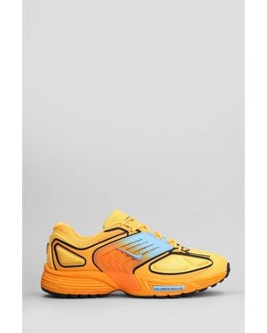 Nike Air Pegasus Wave Sneakers In Orange Leather And Fabric - Multicolor