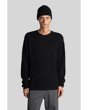 J.L-A.L Lucone Knitwear In Black Cotton