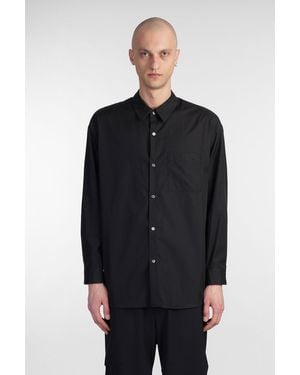 Attachment Shirt In Black Cotton
