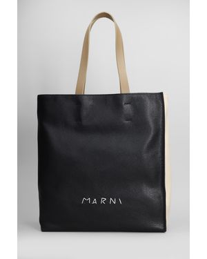 Marni Tote in Pelle Nera - Nero