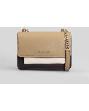 Michael Kors Borsa a spalla Claire in Pelle Beige - Neutro
