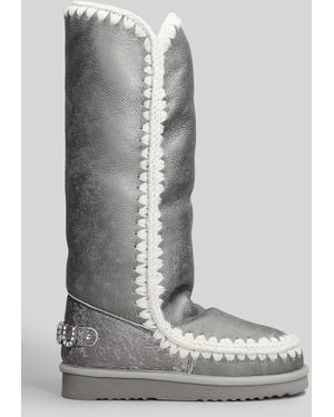 Mou Eskimo 40 Low Heels Boots - Gray
