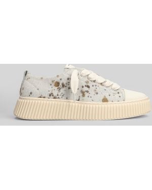 Rhun Horse Sneakers In White Pony Skin - Multicolor