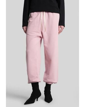 Jil Sander Sweatpants Pants In Rose-pink Cotton
