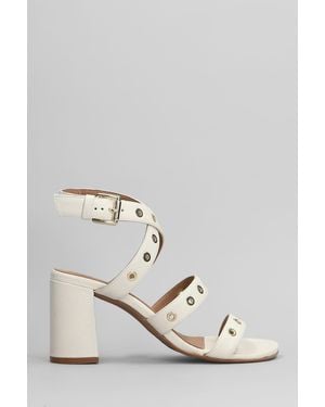 Carmens Renew Eyes Sandals In Beige Leather - White