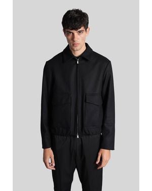 Barena Magan Casual Jacket In Black Wool