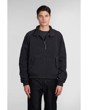 Maison Margiela Casual Jacket In Black Polyamide - Blue