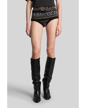 Laneus Shorts In Black Polyamide
